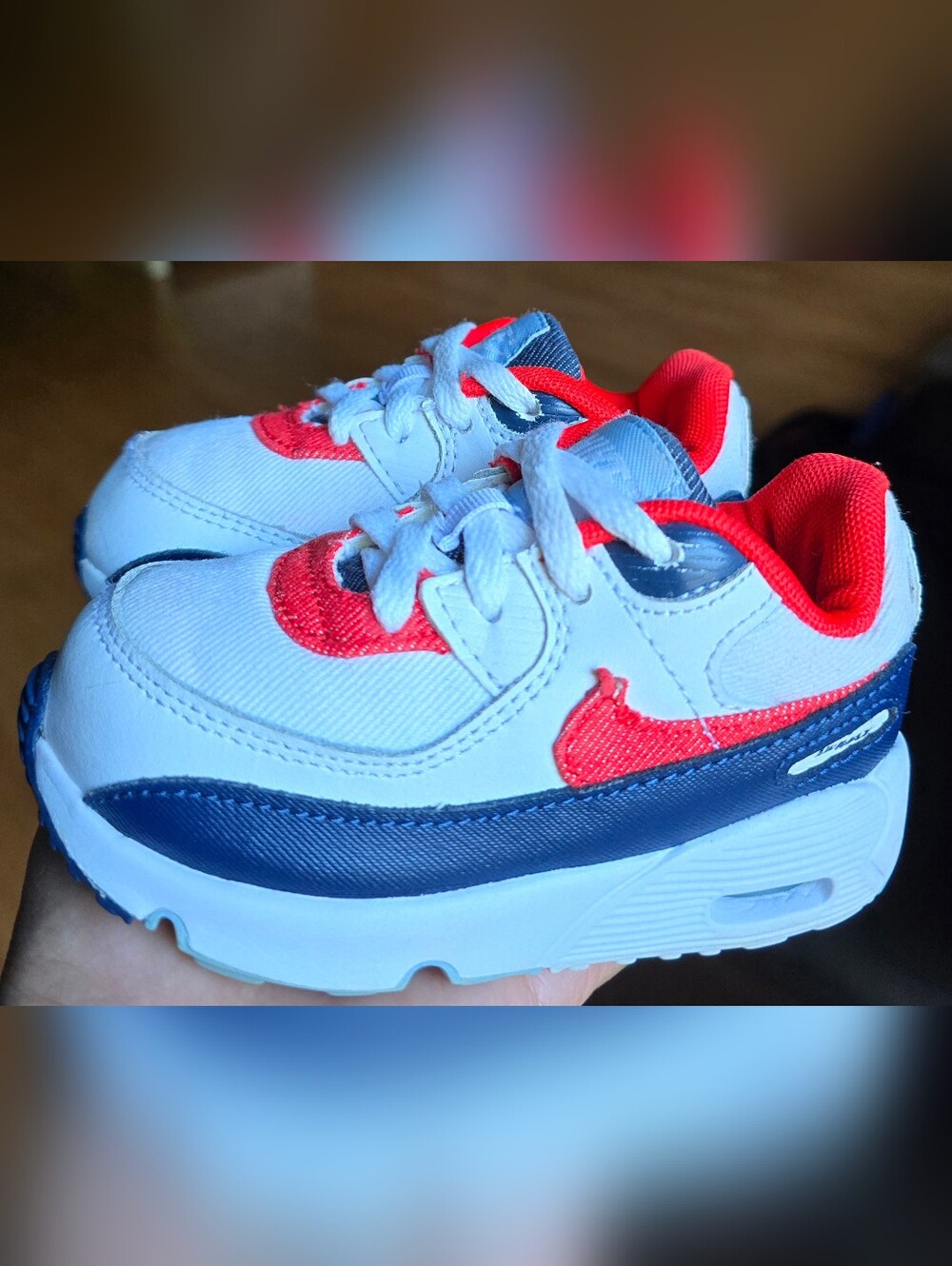 Sz 7C Toddler Kids NIKE AIR MAX '90 'USA Denim'